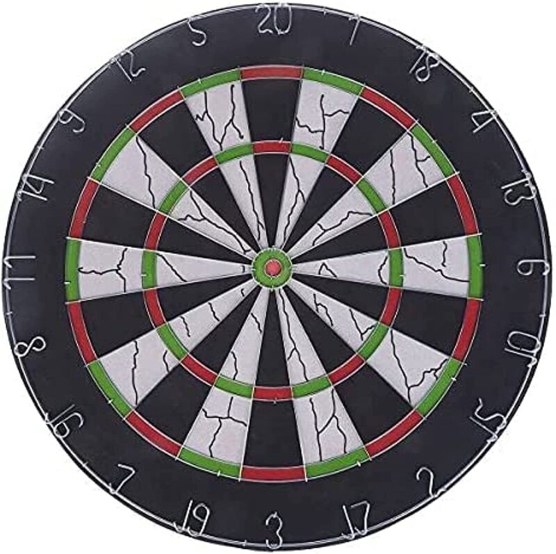 ULTIMAX Flocked Dart Board Excellent Indoor Game and Party Games Darts for Children and Adults, Office and Family Time-(18X1.5")