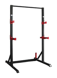 Ultimax Pull Up Bar Station for Home Gym with 800 Lbs. Weight Lift Bench Rack, Red/Black