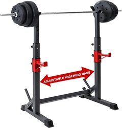 ULTIMAX Squat Rack Adjustable Free-Press Multi-function Barbell Stand for Home Gym Fitness, Weight Lifting, and Squatting