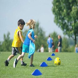ULTIMAX Agility Training Sports Cones, Soccer Cones with Holder for Soccer Training, Training Soccer Cones, Agility and Speed Training, Sport Marker Disc (Multicolor) (7.8 Inches, 100 Pcs-Multicolor)