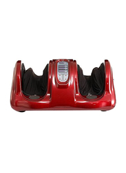 Ultimax Electric Foot Massager Ankle Calf Kneading Circulation Shiatsu Rolling Vibrator Machine, Red