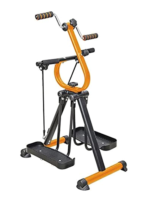Ultimax Master Gym Mini Exercise Bike Portable Home Pedal Exerciser, Black/Yellow