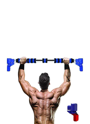 Ultimax Pull-Up/Chin Up Bar for Doorway with No Screws and 220lb Limit, 90cm-120cm, Blue