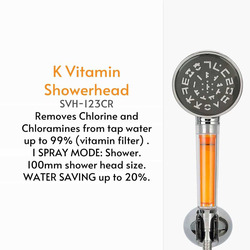 VitaPure K Vitamin Shower Head, Multicolour