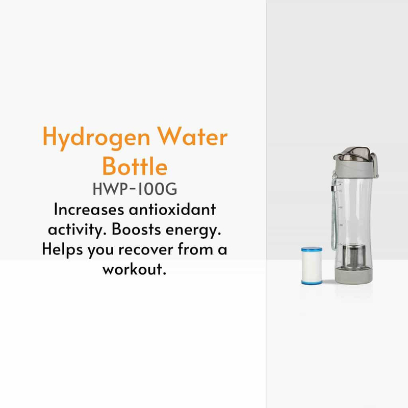 VitaPure Hydrogen Water Bottle, 500ml, Grey