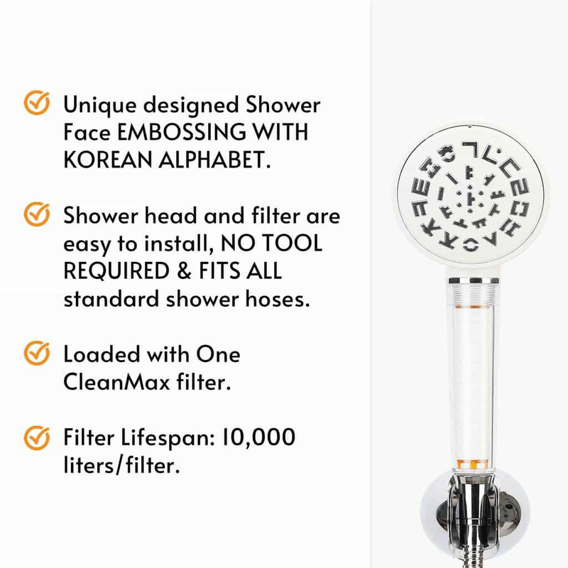 VitaPure K Clean Max Shower Head, White