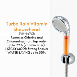 VitaPure Turbo Rain Vitamin Shower Head, Multicolour
