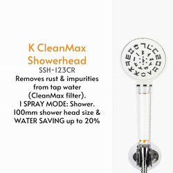 VitaPure K Clean Max Shower Head, White