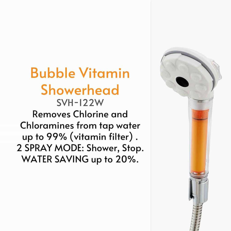 VitaPure Bubble Vitamin Shower Head, Multicolour
