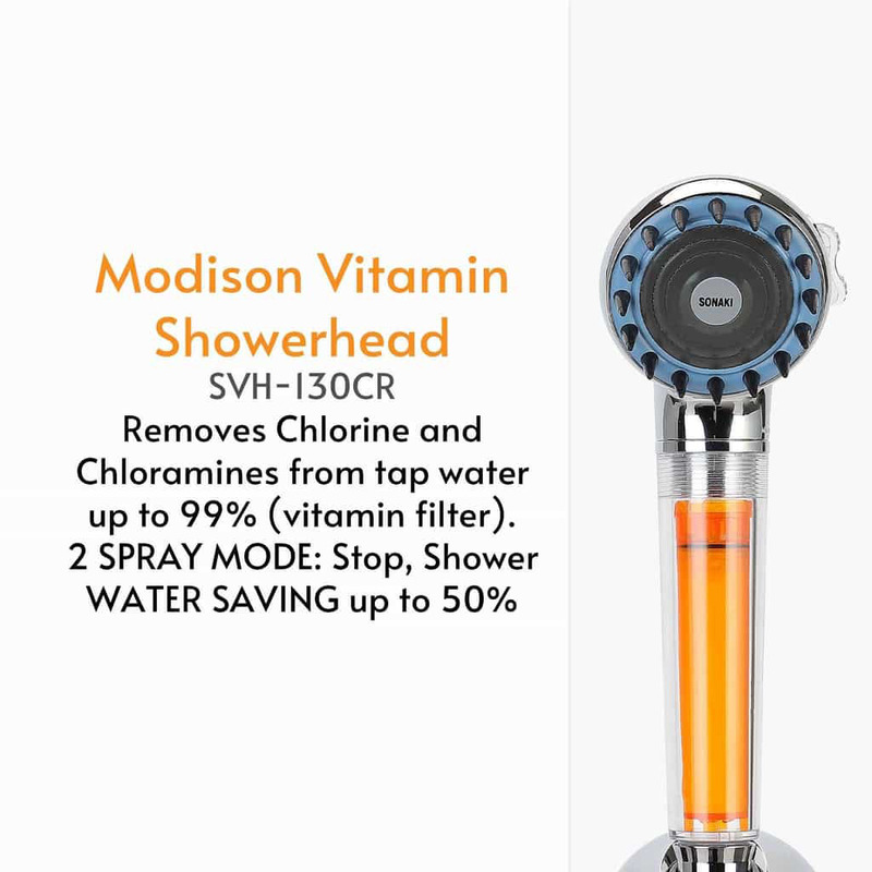 VitaPure Modison Vitamin Shower Head, Multicolour