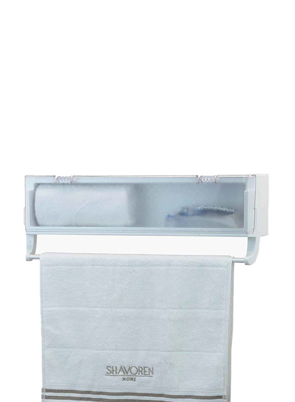 VitaPure Towel Holder with Storage Rack, White