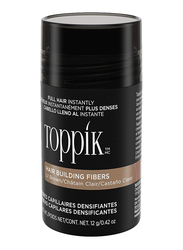 Toppik Hair Building Fibers for All Hair Type, Light Brown, 12g