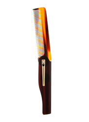 Morgan's Foldable Moustache Comb, Large, Brown