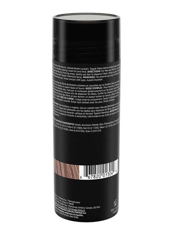 Toppik Hair Building Fibers for All Hair Type, Light Brown, 55g