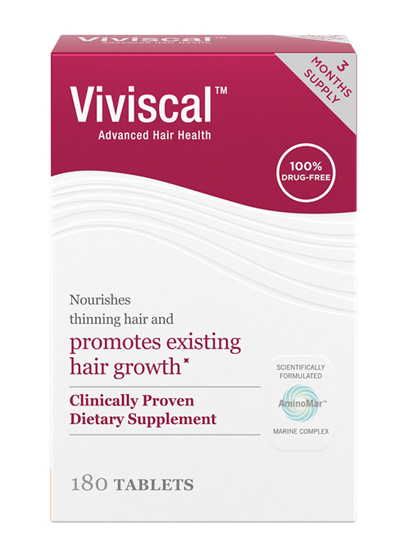 Viviscal Nourishes Thinning Hair & Hair Growth Dietary supplements, 180 Tablets