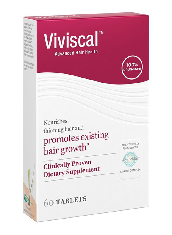 Viviscal Nourishes Thinning Hair & Hair Growth Dietary supplements, 60 Tablets