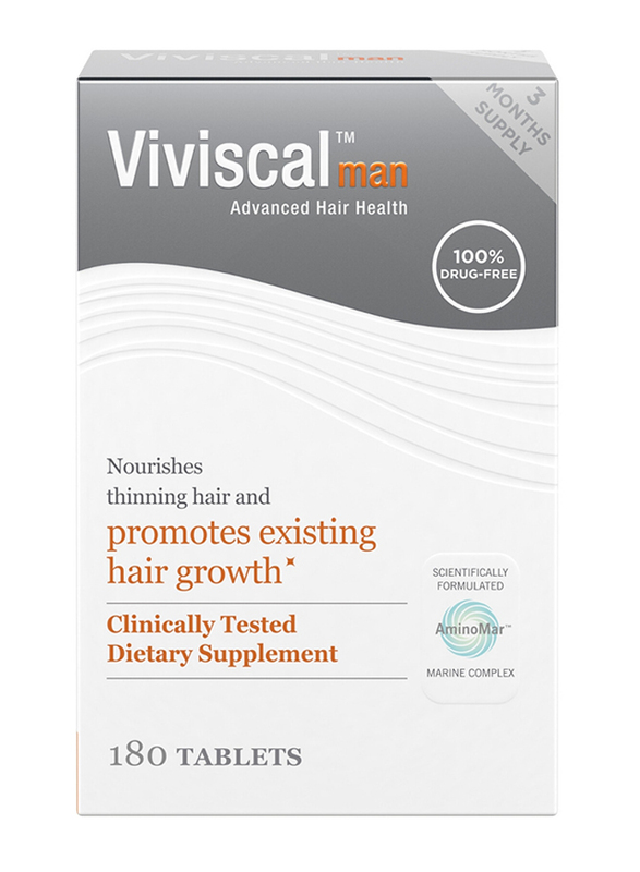 Viviscal Man Advanced Hair Health Dietary Supplements, 180 Tablets