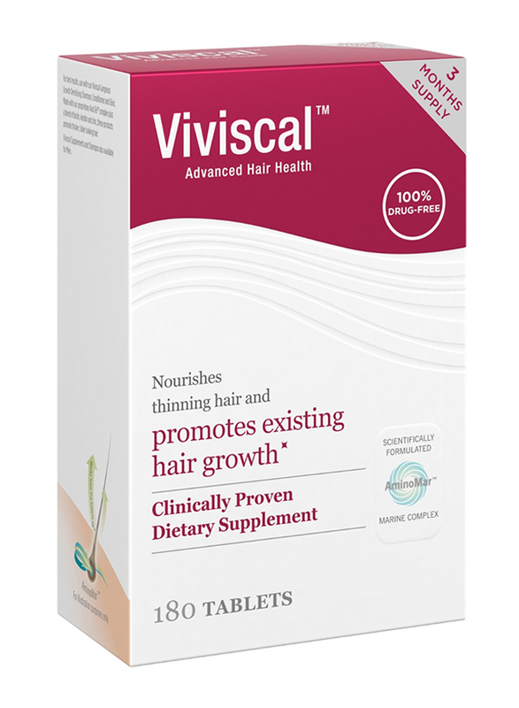 Viviscal Nourishes Thinning Hair & Hair Growth Dietary supplements, 180 Tablets