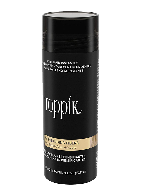 Toppik Hair Building Fibers for All Hair Type, Medium Blonde, 27.5g