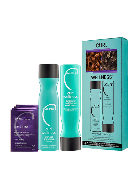 Malibu C Curl Wellness Collection for All Hair Types, Set