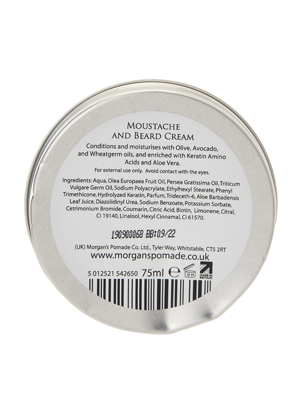 Morgan's Moustache & Beard Cream, 75ml