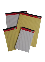 Sinarline Legalpad Notebook, 40 Sheets, 56 GSM, A4 Size, Pack of 10, White