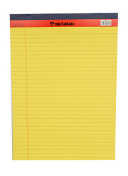 Sinarline Legalpad Notebook, 40 Sheets, 56 GSM, A4 Size, Pack of 10, Yellow
