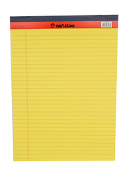 Sinarline Legalpad Notebook, 40 Sheets, 56 GSM, A4 Size, Yellow