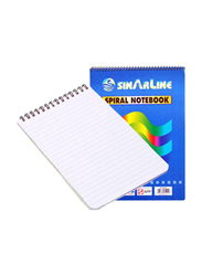 Sinarline Shorthand Notebook, 70 Sheets, 56 GSM, 5 x 8 Inch, Blue