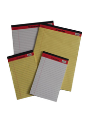 Sinarline Legalpad Notebook, 40 Sheets, 56 GSM, A4 Size, Yellow