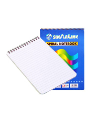 Sinarline Shorthand Notebook, 70 Sheets, 56 GSM, 5 x 8 Inch, Pack of 12, Blue