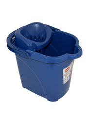 Plastic Mop Bucket, 15 Liters, Blue
