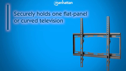 Manhattan Universal Flat-Panel TV Low-Profile Wall Mount for 32-55 Inch TVs, Black