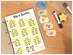Toddlearner Word Families Busy Binder for Kids, Ages 5+