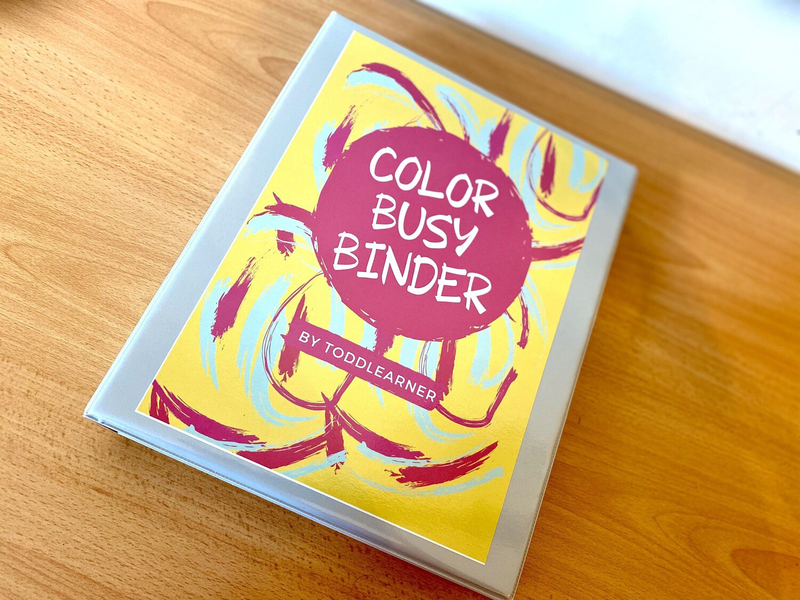 Toddlearner DIY Color Busy Binder for Kids, Ages 2+