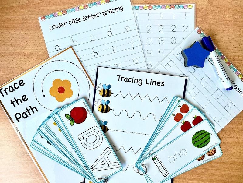 Toddlearner English Pre Writing Bundle for Kids, Ages 3+