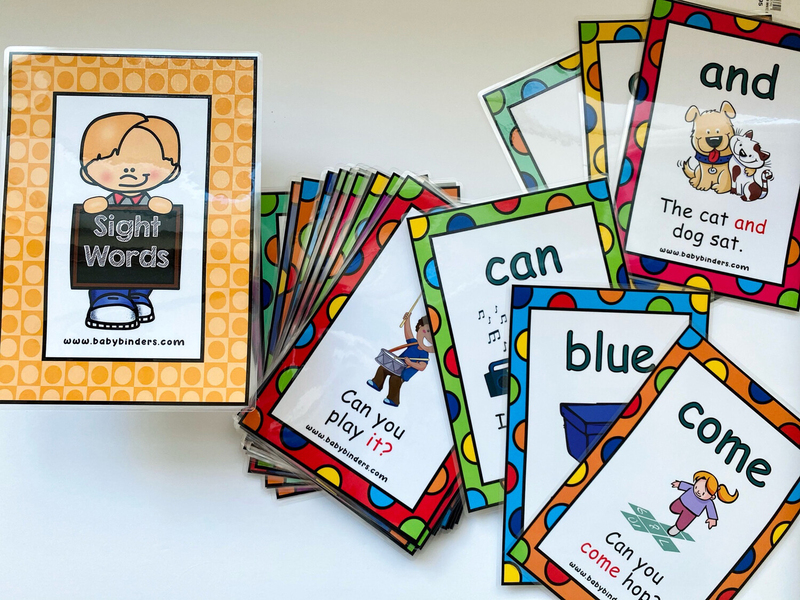 Toddlearner Pre K Sight Words Cards for Kids, Ages 4+