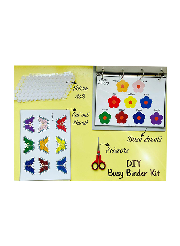 Toddlearner DIY English Busy Binder Kit for Kids, Ages 2+