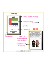 Toddlearner Asia Countries Flash Cards for Kids, Ages 3+