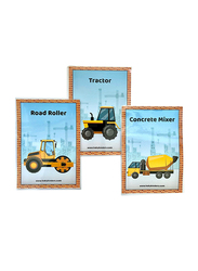 Toddlearner Construction Vehicles Flash Cards for Kids, Ages 1+