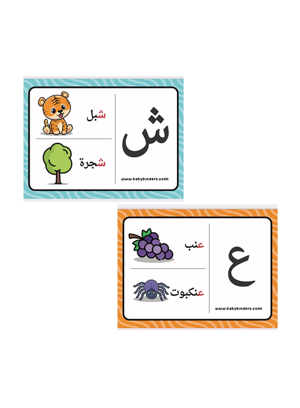 Toddlearner Arabic Letters Cards for Kids, Ages 1+