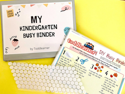 Toddlearner DIY Kindergarten Busy Binder Kit for Kids, Multicolour
