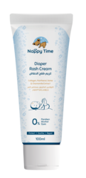 Nappy Time Diaper Rash Cream with Collagen, Panthenol, Dates & Chamomile extract, Paraben-Free, Alcohol-free, Dye-Free, Natural Comfort - 100ml