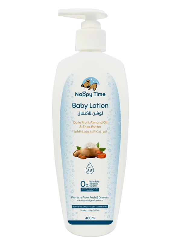 Nappy Time Baby Lotion Dates Almond and Shea Butter 400ml