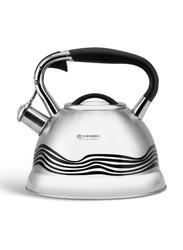 Edenberg 3.0L Stainless Steel Electric and Gas Kettle, Silver