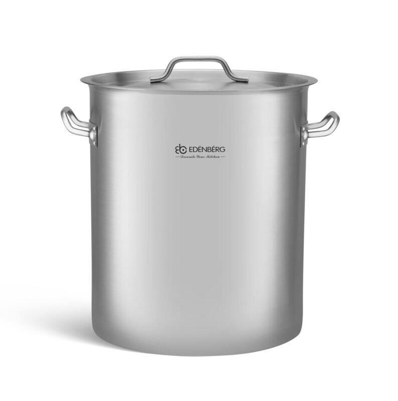 

Edenberg 25 Ltr Stainless Steel Big Stock Pot with Lid, EB-9197, Silver