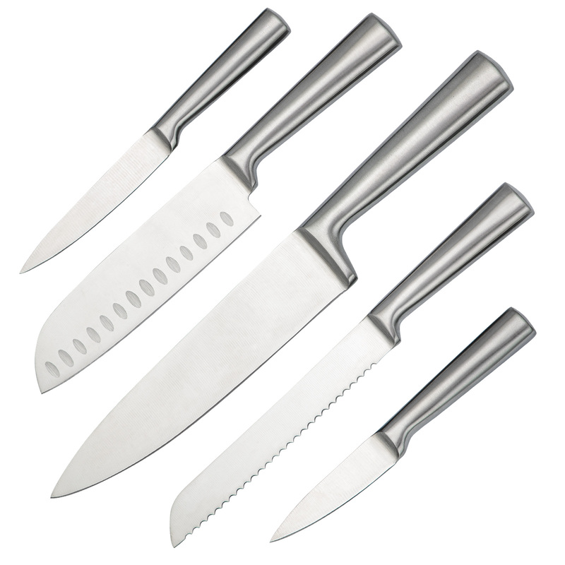 5-Piece Stainless Steel Knife Set, MK-003, Silver