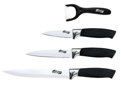 4-Piece Knife Set with Ceramic Peeler, SW-8888, White/Black