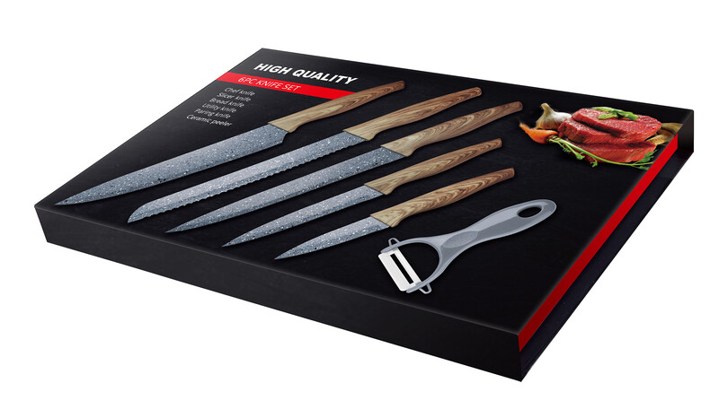 6-Piece Professional Knife Set, MK-005, Multicolour