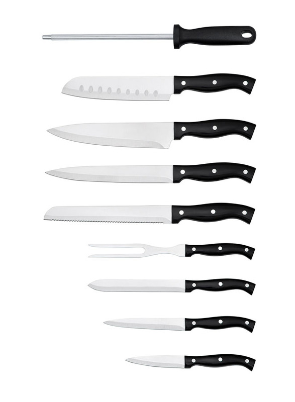 10-Piece Knife Set, Black